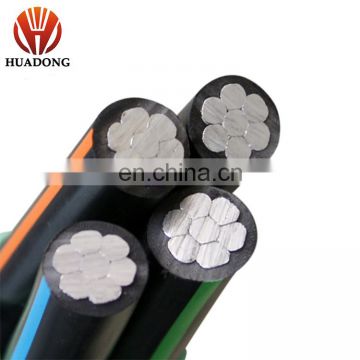 Overhead aluminum core LV cable YJLV 1*185mm XLPE insulated PVC sheathed ABC power cable