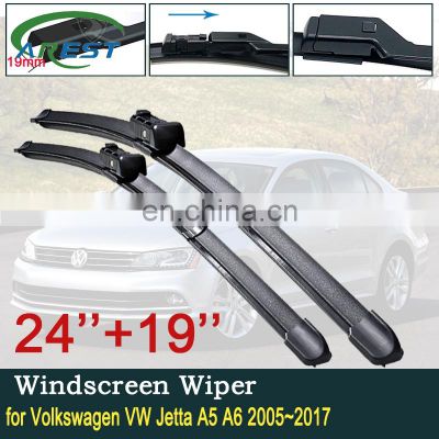 Car Wiper Blade for Volkswagen VW Jetta A5 A6 2005~2017 Car Accessories Stickers Front Windshield Wipers 2006 2010 2012 2013