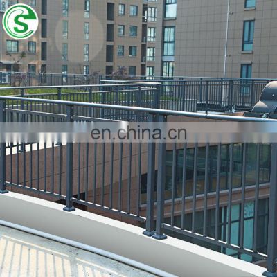 Steel Tubular Outdoor Balcony Stair Railing Apartment Ornamental Fence