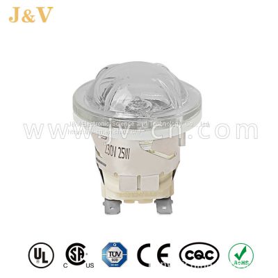 J&V Small Round Oven Lamp 25W with Waterproof Sealed Circle