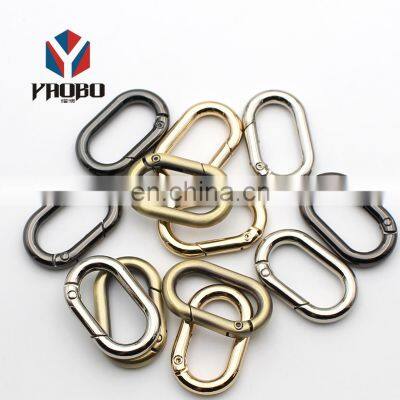 Factory Direct Oval Carabiner Metal Carabiner Key Chain Oval Snap Hooks Oval Ring Open Ring