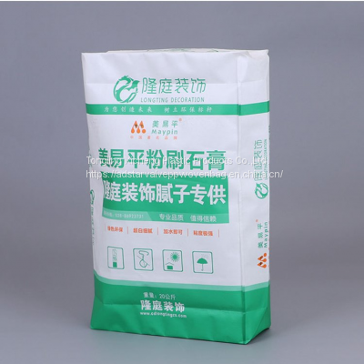 Laminated PP Valve Bag 25kg For Putty Powder Gypsum Powder 25kg Bag