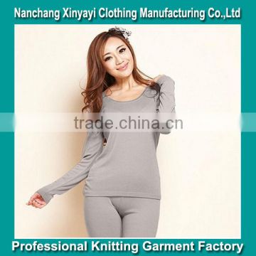 Autumn Wear Women's Long Sleeve Plain Clothing And Long Shorts / Keeping Warm Inner Clothes