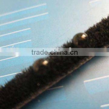 Siliconized mohair sealing brush weather strip DJ489