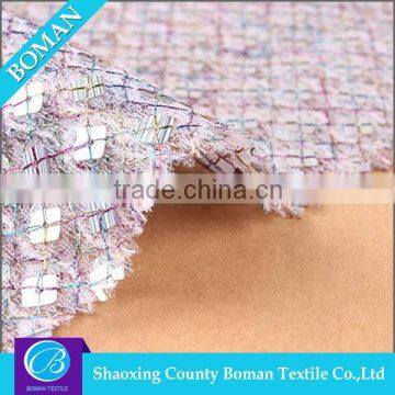 China supplier Latest design Custom Sequin fabric embroidery