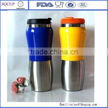 Peanut cup promotional logo printed stainless steel peanut travel mug /peanut mug