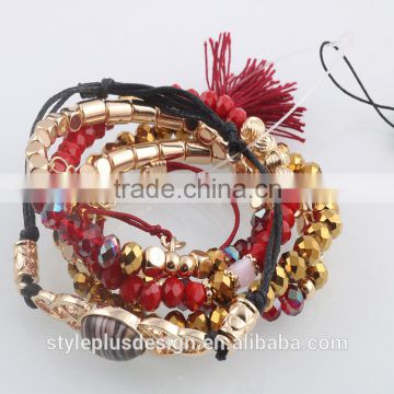 G71106I01 Style Plus Mesh Thread Connected Bracelet High quality rose gold plated bangle bracelet with custom size for sale
