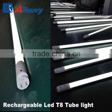 Portable build-in lithium battery rechargeable 0.6m 1.2m T8 tube light emergency timbe last 3 hours