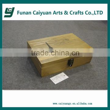 High gross elegant and plain wooden gift box