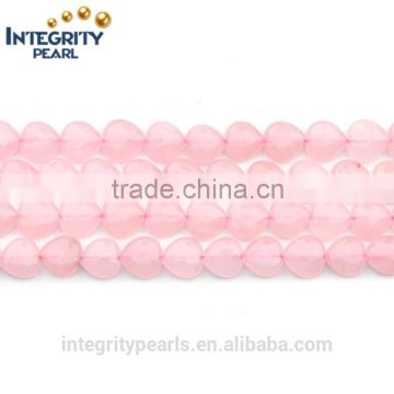 8mm 10mm 12mm 14mm pink heart shape gemstone beads natural rose quartz crystal