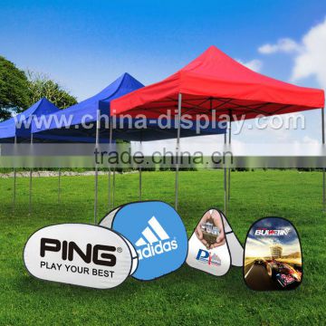 Cheap canopy folding tent with sides and logo