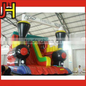 Competitive Price And Best Quality Assurance Indoor Outdoor Inflatable Train Bounce Slide For Sale