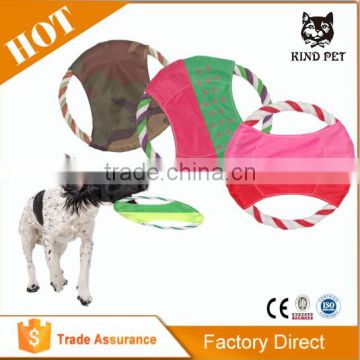Pet Dog Frisbee Puppy Cat Chew Throw Rope Disc