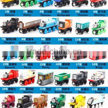 High quality baby toy small wooden magnetic train thomas