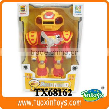 2013 hot sell B/O robot toy with light and music