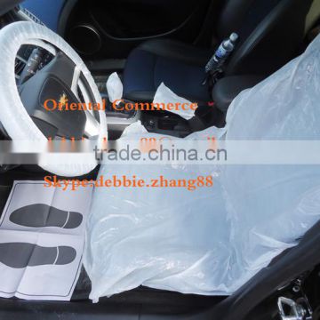 Refinishing PE disposable car seat cover