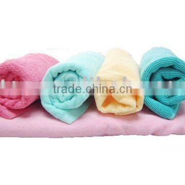 100%highly soft cotton fiber adults and baby colorfast bath towel with pillow