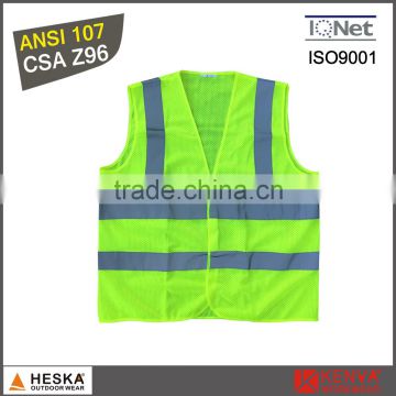 New top sell safety cheap supplier work reflective polyester vest