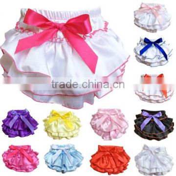 New Arrival baby bloomers wholesale multi-color softful ruffle bloomers