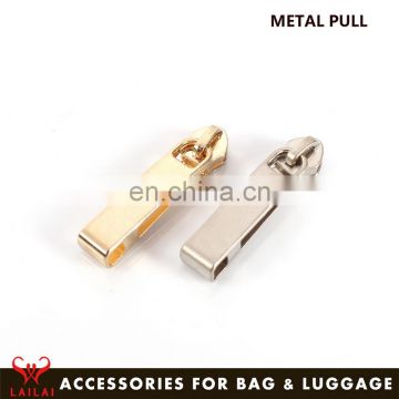 Factory hot sales custom metal zipper puller bag handbag luggage hardware