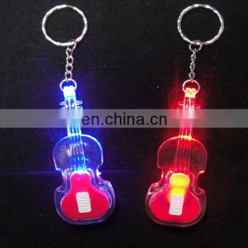 China manufacturer wholesale bulk led guitar keychain