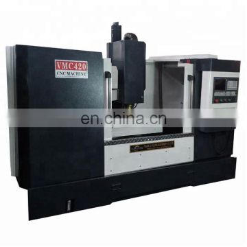 VMC420 cnc machine working vertical cnc milling process