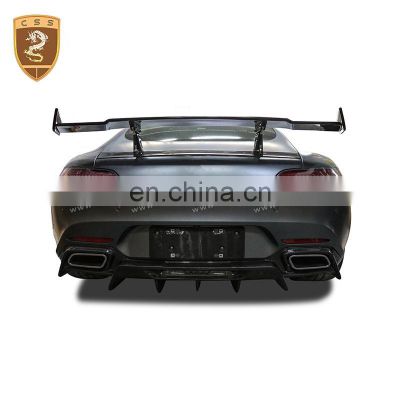 Renntech style car accessories carbon fiber spoilers wing for AMG GTS
