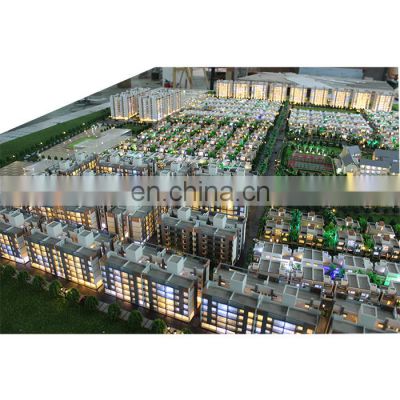 3d house scale model for real estate marketing with warm led light