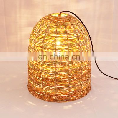 New style hand woven lamp covers natural decorative pendant lamp rattan lampshade