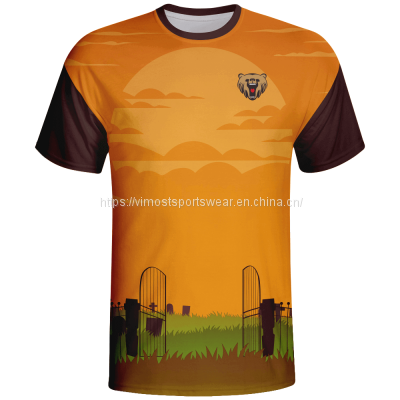 polyester fashionable sublimated t-shirts from Vimost Sports