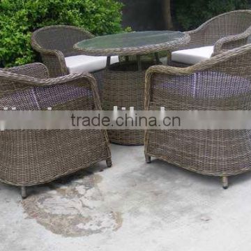 garden rattan table/outdoor round chair