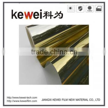 Kewei Gold Silver glass window film for Architectual,decoration with high UV rejection 99%