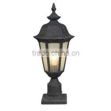 Aluminum casting practical garden pillar lantern lamp