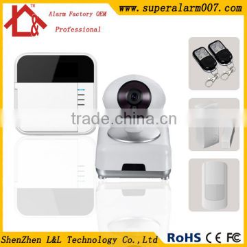 Wireless IP Camera Remote Control Video Camera work with Burglar Alarm