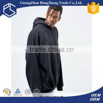 China oem cheap customize 100%cotton pullover balck tall hoodies wholesale