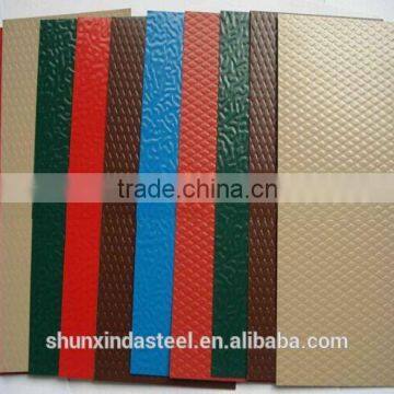 China factory supply Diamond embassed Hot-Dipped Galv.steel sheet GI steel coils