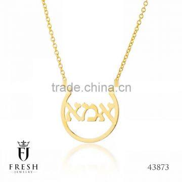 Fashion Gold Plated Necklace - 43873 , Wholesale Gold Plated Jewellery, Gold Plated Jewellery Manufacturer, CZ Cubic Zircon AAA