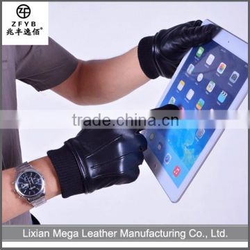 China wholesale high quality Men Real Leather Gloves