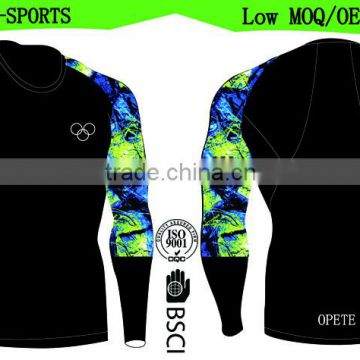 (Trade Assurance) hot sell design High quality long sleeves men rash guard/compression top