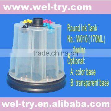 round Ink Tank for CISS (4 color, W010 170ML)