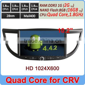Ownice C200 Pure Android 4.4.2 Quad Core 1.8GHz 10.1" car dvd player for crv 2014 new +2GB DDR3 HD 1024*600