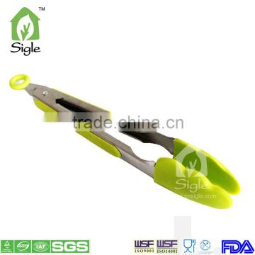 Silicone Tong With Stainless Steel