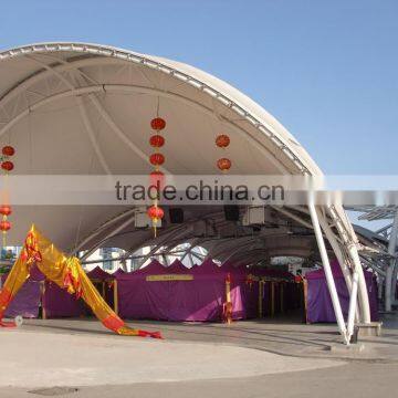 FERRARI PVC coated tensile fabric architecture for commercial roofing in Kuala Lumpur Malaysia