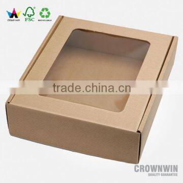 Custom hight quality cardboard box with transparent lid