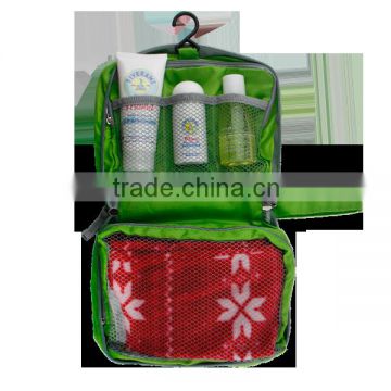 Hanging Polyester Multi-purposes Toiletry Travel Kit Bag , Travel Cosmetic Jewelry Kit Bag