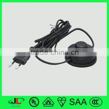 Factory diret sales European 2pin plug with extension cord +foot switch