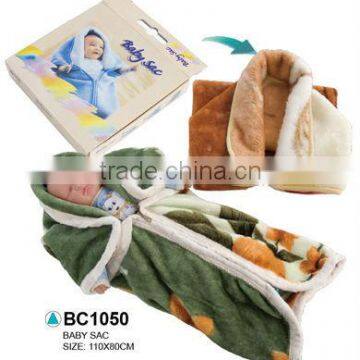 BC1050 100% acrylic blanket, comfortable baby sac blanket