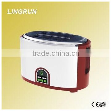 CE GS CB approval 2 slice bread toaster with cover egg roll machine