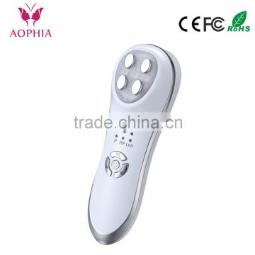 New design skin rejuvenation whitening ,electro massage facial EMS & Led light therapy facial beauty care device