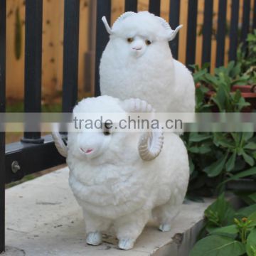stuffed mini sheep figurines resin animal toy